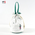 Simply portable canvas drawstring bag